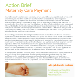 Maternity Care Payment