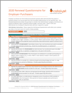 2020 Renewal Questionnaire