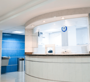 Hospital reception area - No Surprises Act
